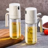 Glass olive oil spray atomization mist magic tool press oil spray bottle, kitchen household air fryer oil spray bottle Specification image